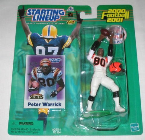 2000 Peter Warrick White Jersey Extended Series NFL Starting Lineup Cincinnati Bengals