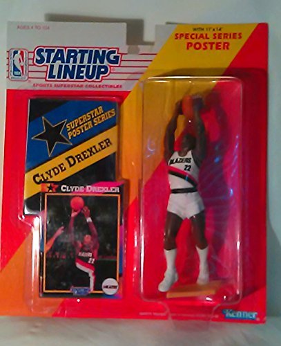 1992 Clyde Drexler Action Figure by Starting Line Up Portland Trailblazers