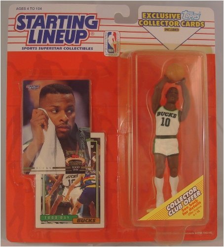 Starting Lineup NBA Basketball Todd Day Milwaukee Bucks 1993 Action Figure