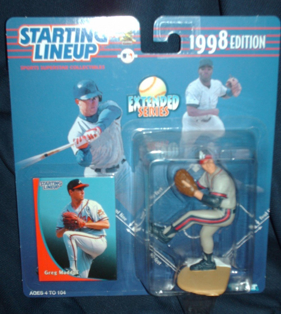 1998 Starting Lineup Greg Maddux Action Figure Extended Series Atlanta Braves