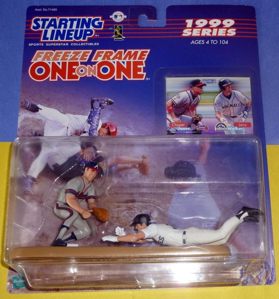 Chipper Jones of the Atlanta Braves Vs. Larry Walker of the Colorado Rockies - Starting Lineup Freeze Frame One on One MLB
