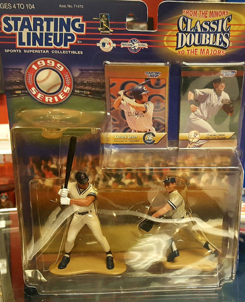 1999 Derek Jeter MLB Classic Doubles From the Minors to the Majors Starting Lineup Figures
