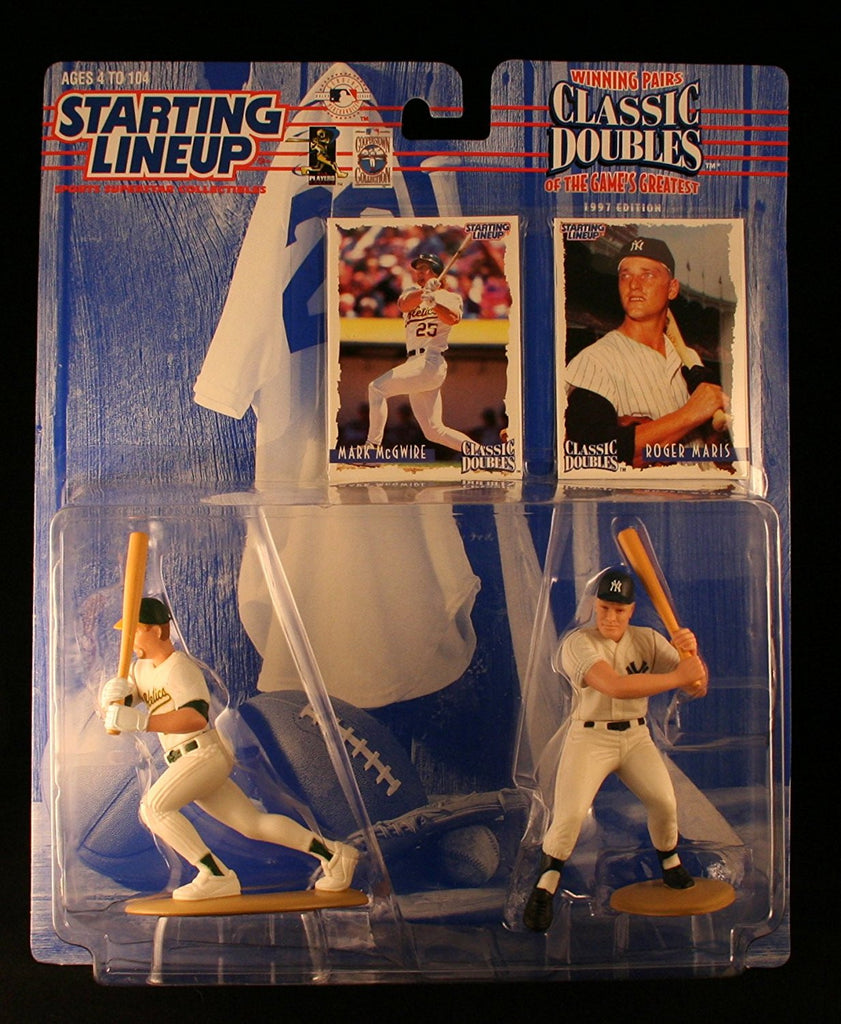 MARK MCGWIRE / OAKLAND A'S & ROGER MARIS / NEW YORK YANKEES 1998 MLB Classic Doubles * Winning Pairs Series * Starting Lineup Action Figures & Exclusive Collector Trading Cards