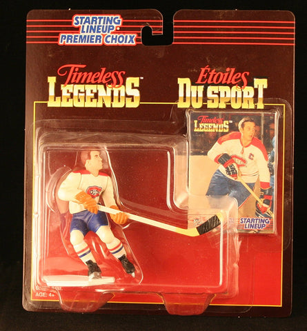 JEAN BELIVEAU / MONTREAL CANADIENS 1995 Timeless Legends NHL Starting Lineup & Collector Trading Card * CANADA EXCLUSIVE SERIES *