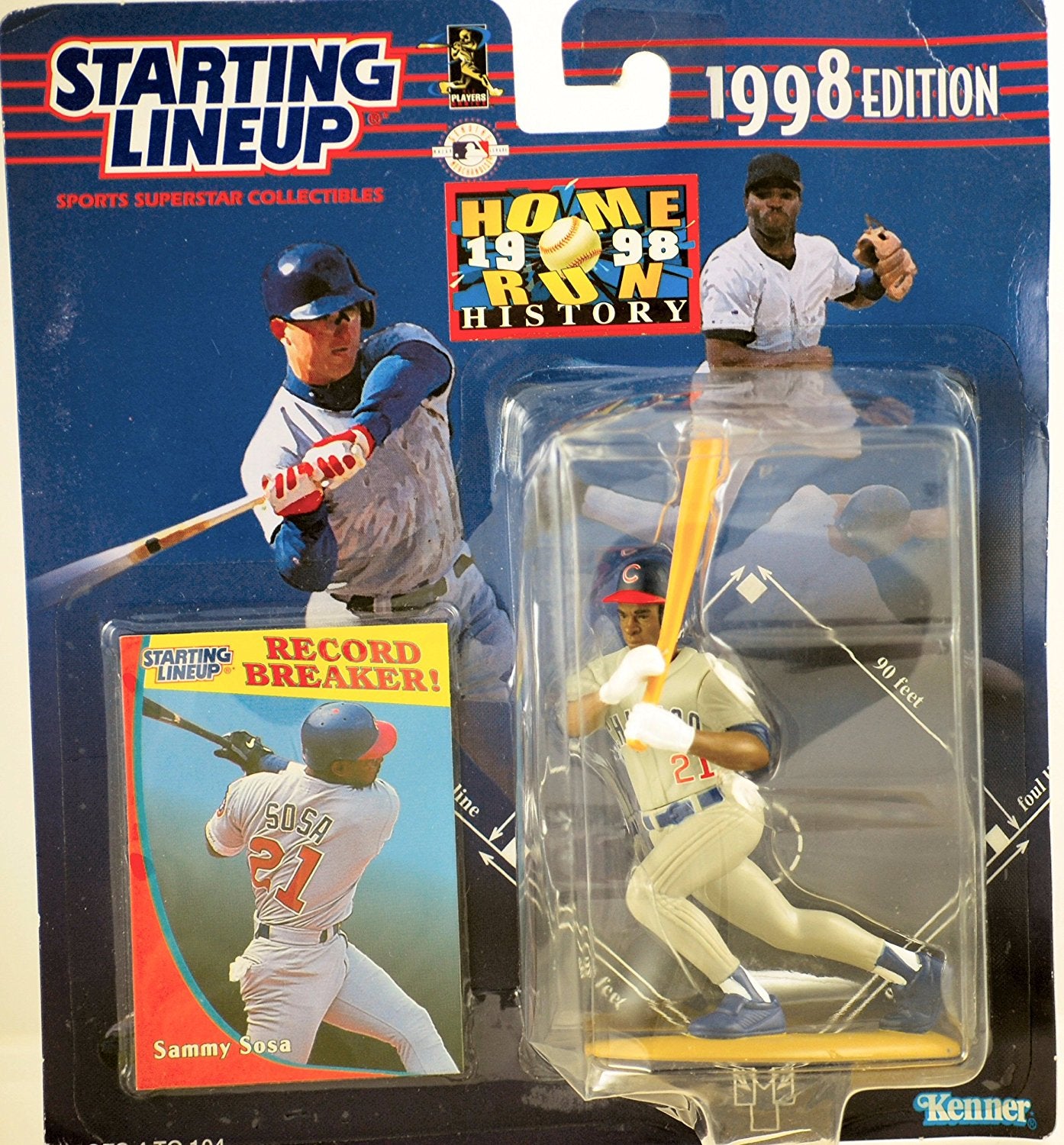 1998 Starting Lineup MLB "SAMMY SOSA" HOMERUN RUN HISTORY COMEMMORATIVE