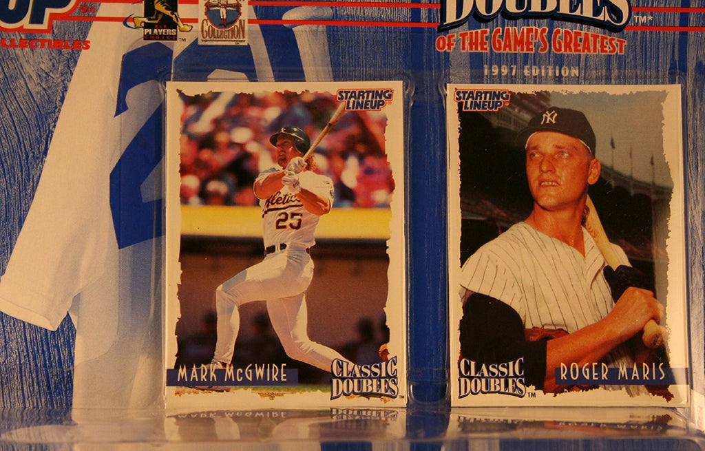 MARK MCGWIRE / OAKLAND A'S & ROGER MARIS / NEW YORK YANKEES 1998 MLB Classic Doubles * Winning Pairs Series * Starting Lineup Action Figures & Exclusive Collector Trading Cards