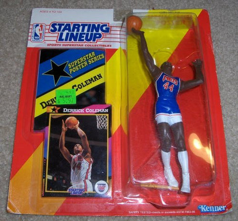 1992 Derrick Coleman NBA Starting Lineup New Jersey Nets
