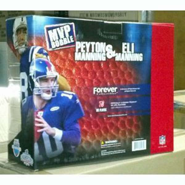 Peyton Manning & Eli Manning Super Bowl MVP Forever Collectibles Bobblehead New Only 360 Were Made Each Numbered 9 Inch