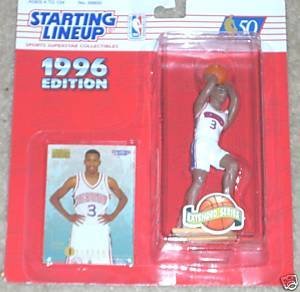 Starting Lineup, Allen Iverson, 1996, Extended Series Philadelphia 76ers rookie
