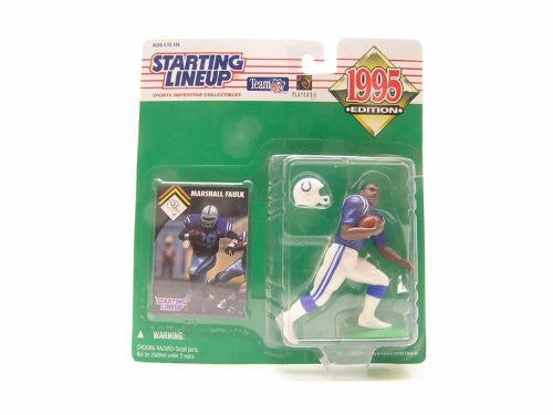 MARSHALL FAULK / INDIANAPOLIS COLTS 1995 NFL Starting Lineup Action Figure & Exclusive NFL Collector Trading Card