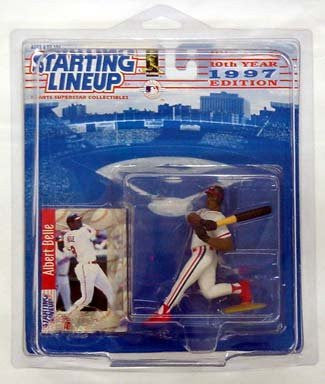 Starting Lineup Albert Belle Baseball Sports Super Star Collectible Figure - 1997 Edition Cleveland Indians