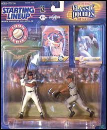 1999 Derek Jeter MLB Classic Doubles From the Minors to the Majors Starting Lineup Figures