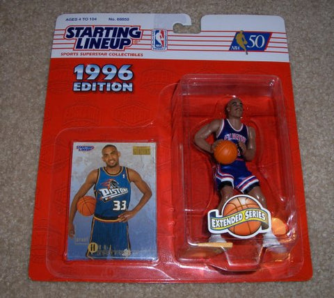 1996 Grant Hill NBA Extended Series Starting Lineup Detroit Pistons