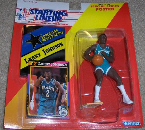 Larry Johnson 1992 NBA Starting Lineup Charlotte Hornets
