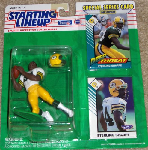1993 Sterling Sharpe Green Bay Packers Starting Lineup NFL Football Figure