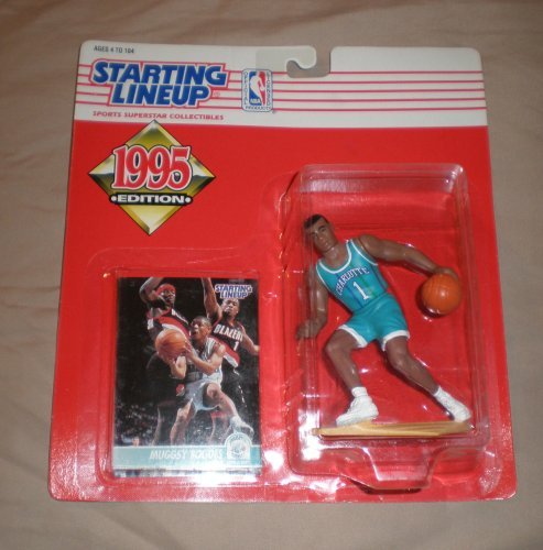 1995 Muggsy Bogues NBA Starting Lineup Figure Charlotte Hornets