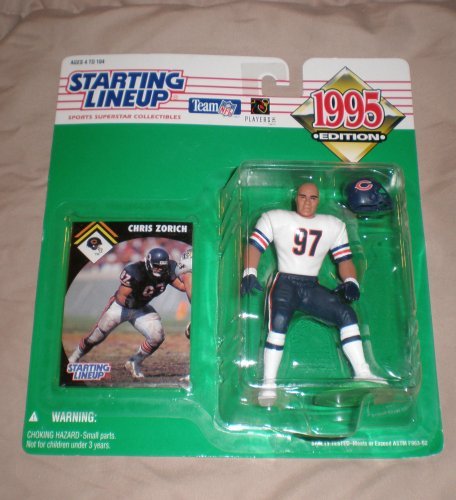 1995 Chris Zorich NFL Starting Lineup Figure Chicago Bears