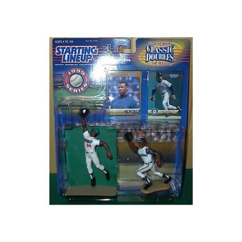 Ken Griffey, Jr. Action Figures From the Minors and the Majors - San Berandino Spirit and the Seattle Mariners Uniforms - 1999 Series Starting Lineup Classic Doubles MLB Baseball Sports Collectible