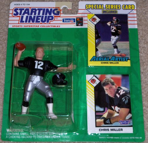 1993 Chris Miller Atlanta Falcons Kenner Starting Lineup NFL Football Figure