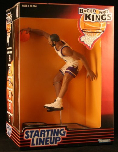 KARL MALONE / UTAH JAZZ 1997 NBA Backboard Kings Starting Lineup Deluxe 6 Inch Figure by Starting Line Up