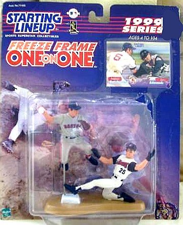 Nomar Garciaparra and Jim Edmonds Figures - 1999 Starting Lineup Freeze Frame