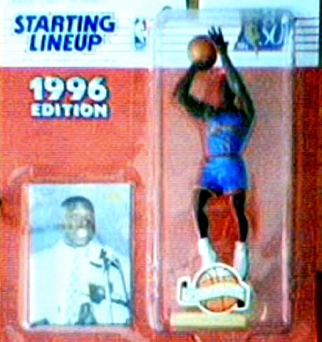 Larry Johnson 1996 Starting Lineup NBA Action Figure Charlotte Hornets Extended Series