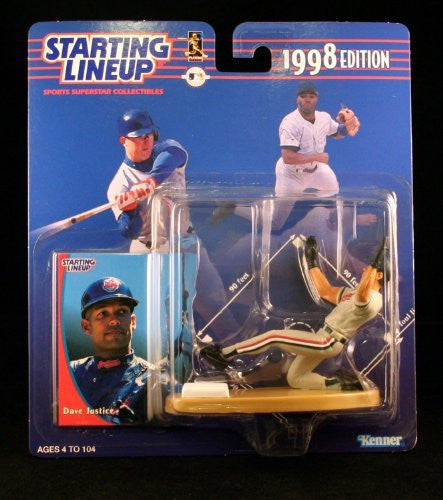 Dave Justice Action Figure of the Cleveland Indians - 1992 Edition Starting Lineup Sports Superstar Collectible