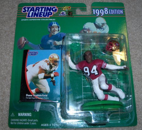 1998 Dana Stubblefield NFL Starting Lineup Figure San Francisco 49ers