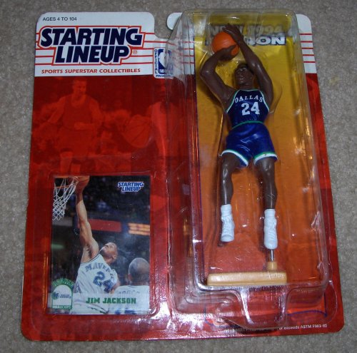 1994 Jim Jackson NBA Starting Lineup Figure Dallas Mavericks
