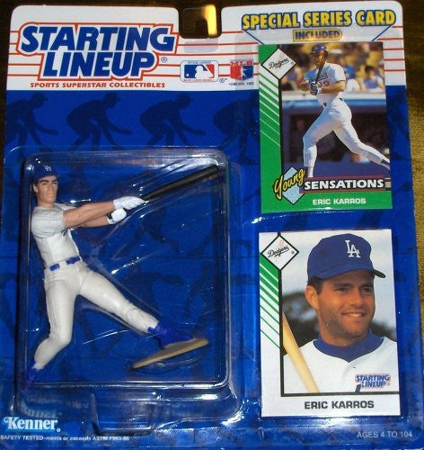 1993 Eric Karros Starting Lineup Los Angeles Dodgers