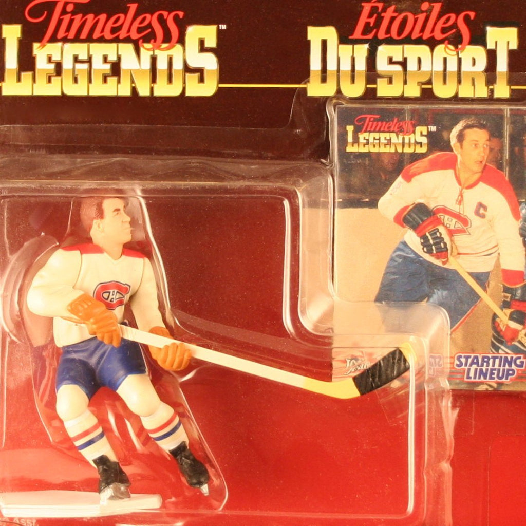JEAN BELIVEAU / MONTREAL CANADIENS 1995 Timeless Legends NHL Starting Lineup & Collector Trading Card * CANADA EXCLUSIVE SERIES *