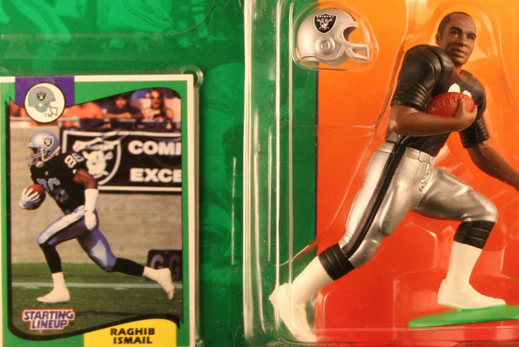 RAGHIB "ROCKET" ISMAIL / LOS ANGELES RAIDERS 1994 NFL Starting Lineup Action Figure & Exclusive NFL Collector Trading Card