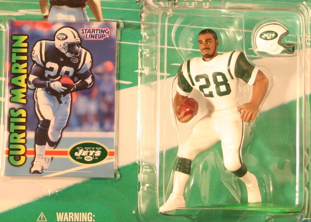 CURTIS MARTIN / NEW YORK JETS 1999-2000 NFL Starting Lineup Action Figure & Exclusive NFL Collector Trading Card
