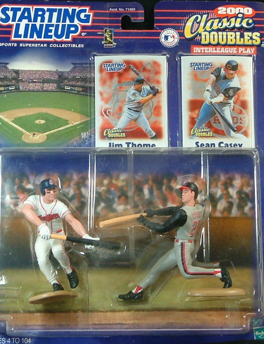 2000 Starting Lineup Classic Doubles Jim Thome/Sean Casey Action Figures