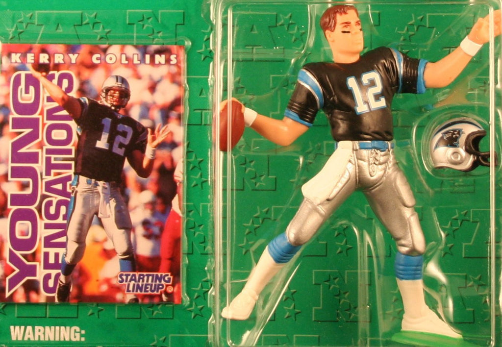 KERRY COLLINS / CAROLINA PANTHERS 1996 NFL Starting Lineup Action Figure & Exclusive NFL Collector Trading Card