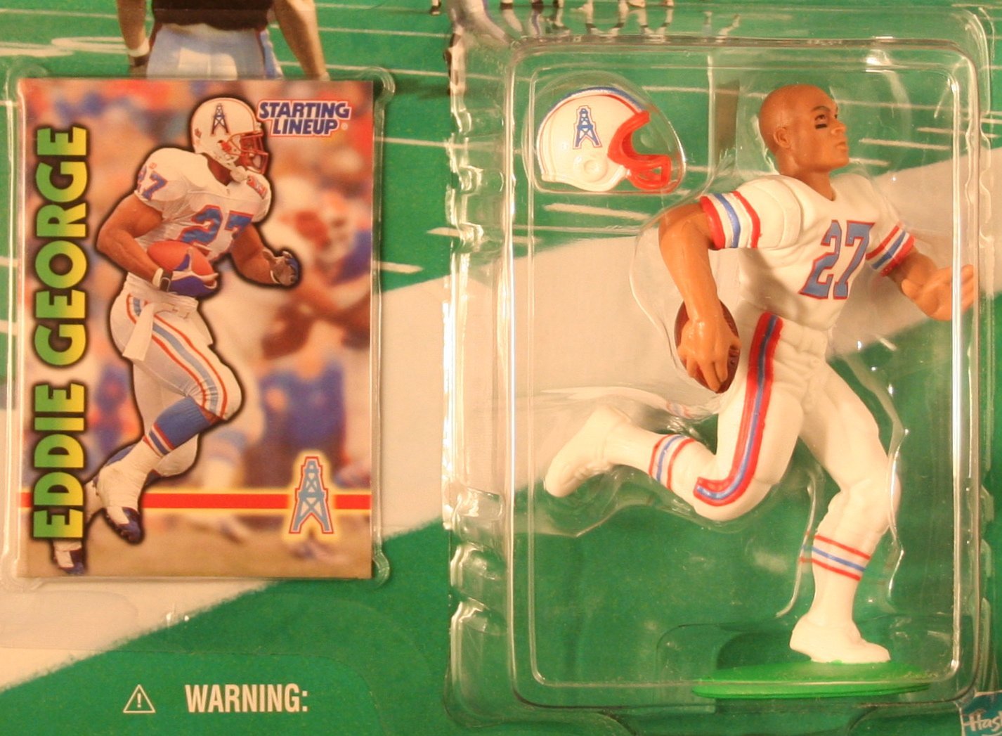 EDDIE GEORGE / HOUSTON OILERS 1999-2000 NFL Starting Lineup Action Figure & Exclusive NFL Collector Trading Card