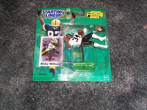 2000 Ricky Williams NFL Starting Lineup New Orleans Saints - White Jersey/Gold Pants