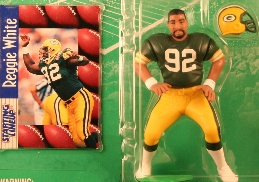 REGGIE WHITE / GREEN BAY PACKERS 1997 NFL Starting Lineup Action Figure & Exclusive NFL Collector Trading Card
