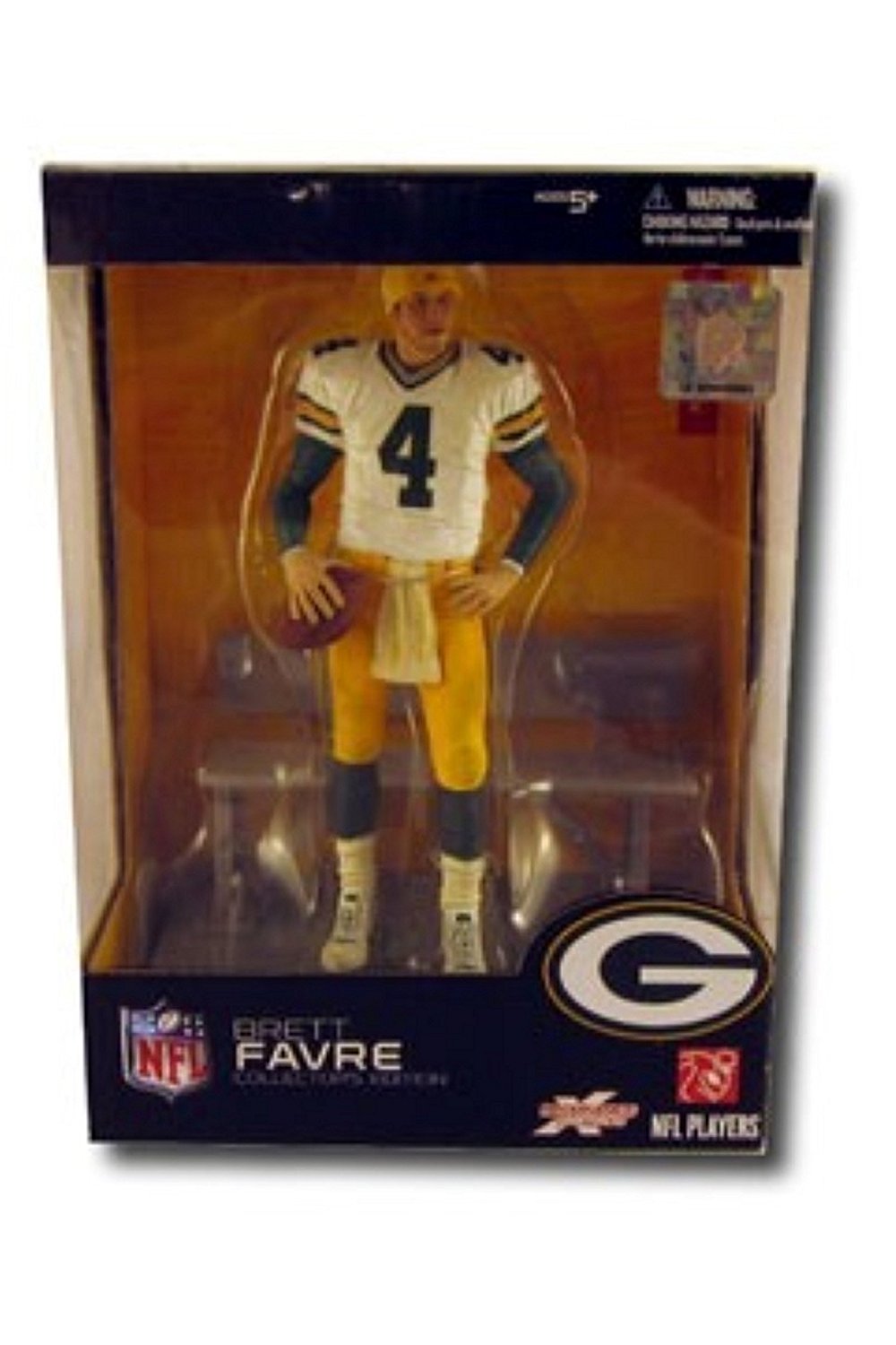 Brett Favre #4 Green Bay Packers Collector's Edition Collectible NFL McFarlane Detailed Sports Figure