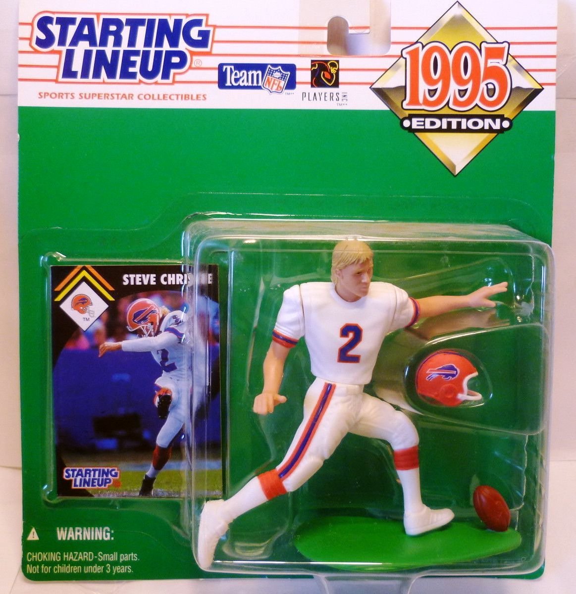 1995 Steve Christie NFL Starting Lineup Figure Buffalo Bills