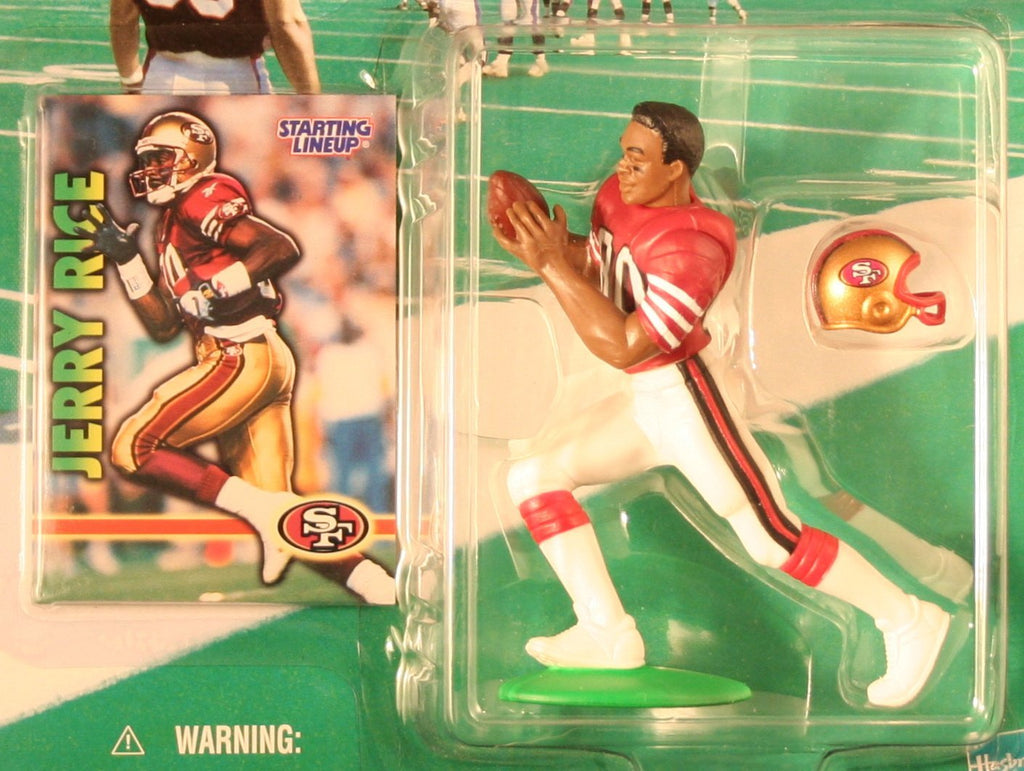 JERRY RICE / SAN FRANCISCO 49ERS 1999-2000 NFL Starting Lineup Action Figure & Exclusive NFL Collector Trading Card
