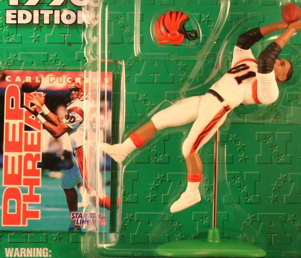 CARL PICKENS / CINCINNATI BENGALS 1996 NFL Starting Lineup Action Figure & Exclusive NFL Collector Trading Card