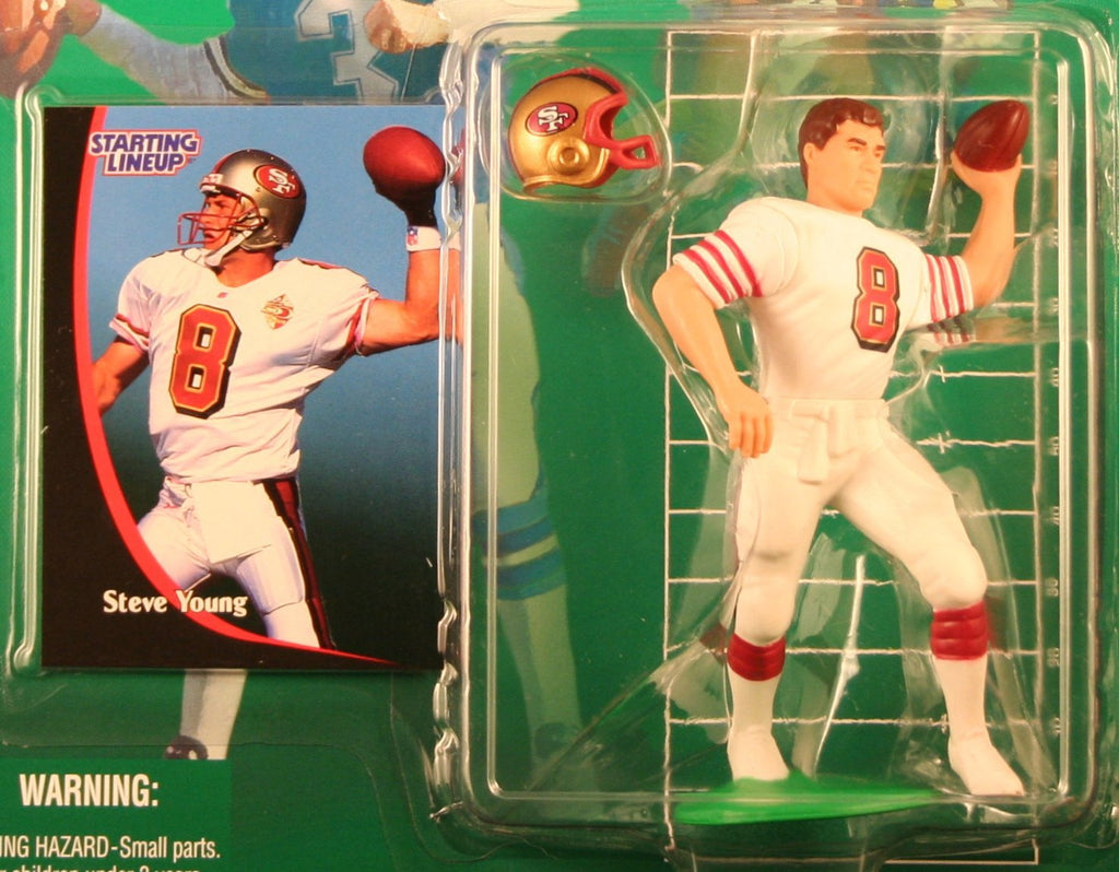 STEVE YOUNG / SAN FRANCISCO 49ERS 1998 NFL Starting Lineup Action Figure & Exclusive NFL Collector Trading Card