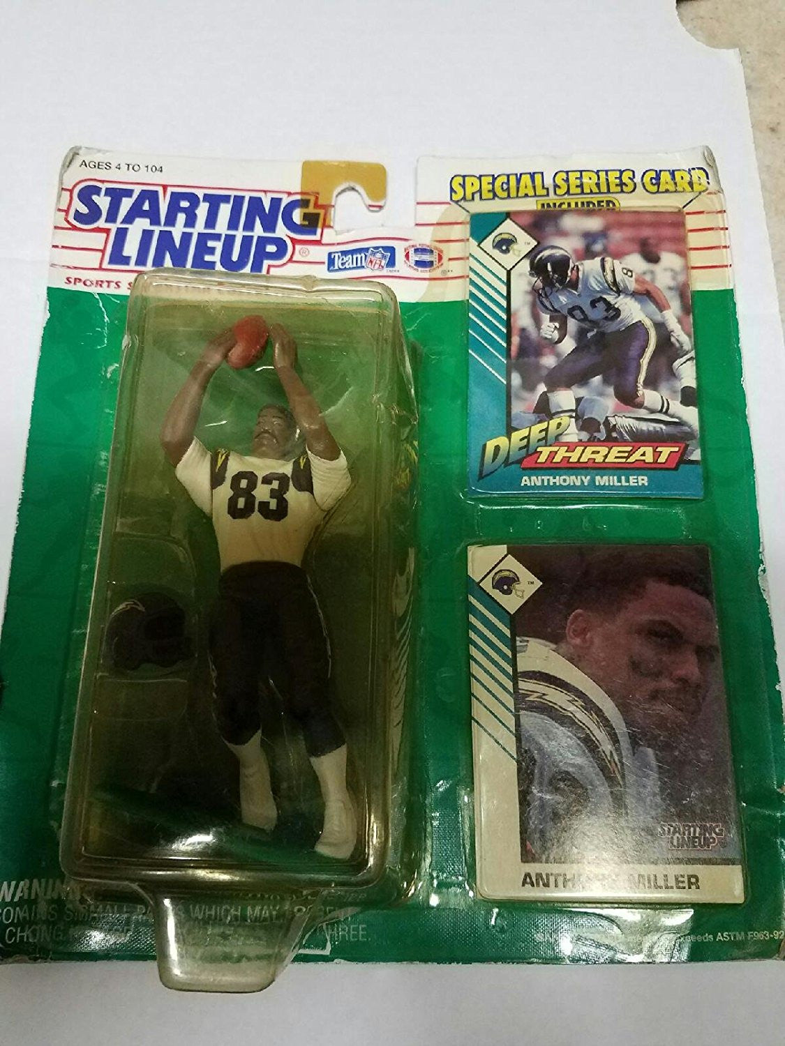 Anthony Miller 1993 Starting Lineup Figure with Trading Card