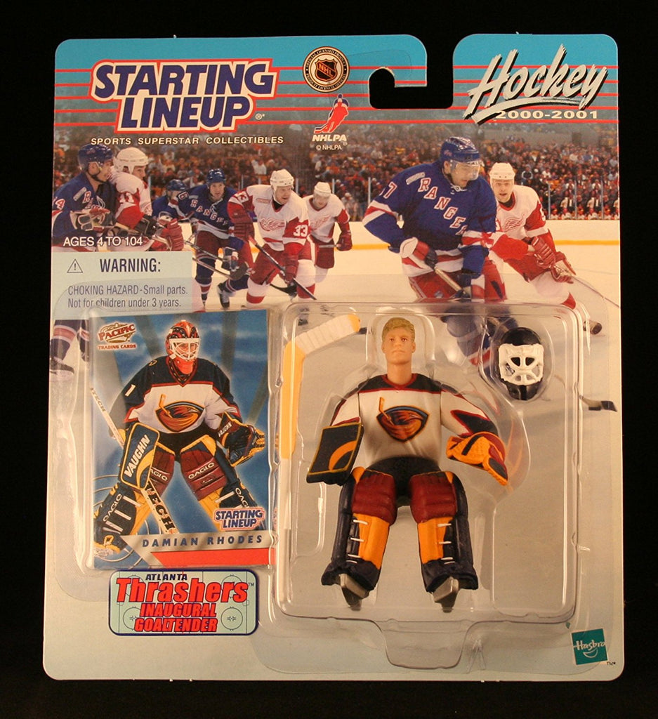 DAMIAN RHODES / ATLANTA THRASHERS 2000-2001 NHL Starting Lineup Action Figure & Exclusive NHL Collector Trading Card