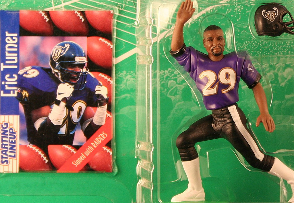 ERIC TURNER / BALTIMORE RAVENS 1997 NFL Starting Lineup Action Figure & Exclusive NFL Collector Trading Card