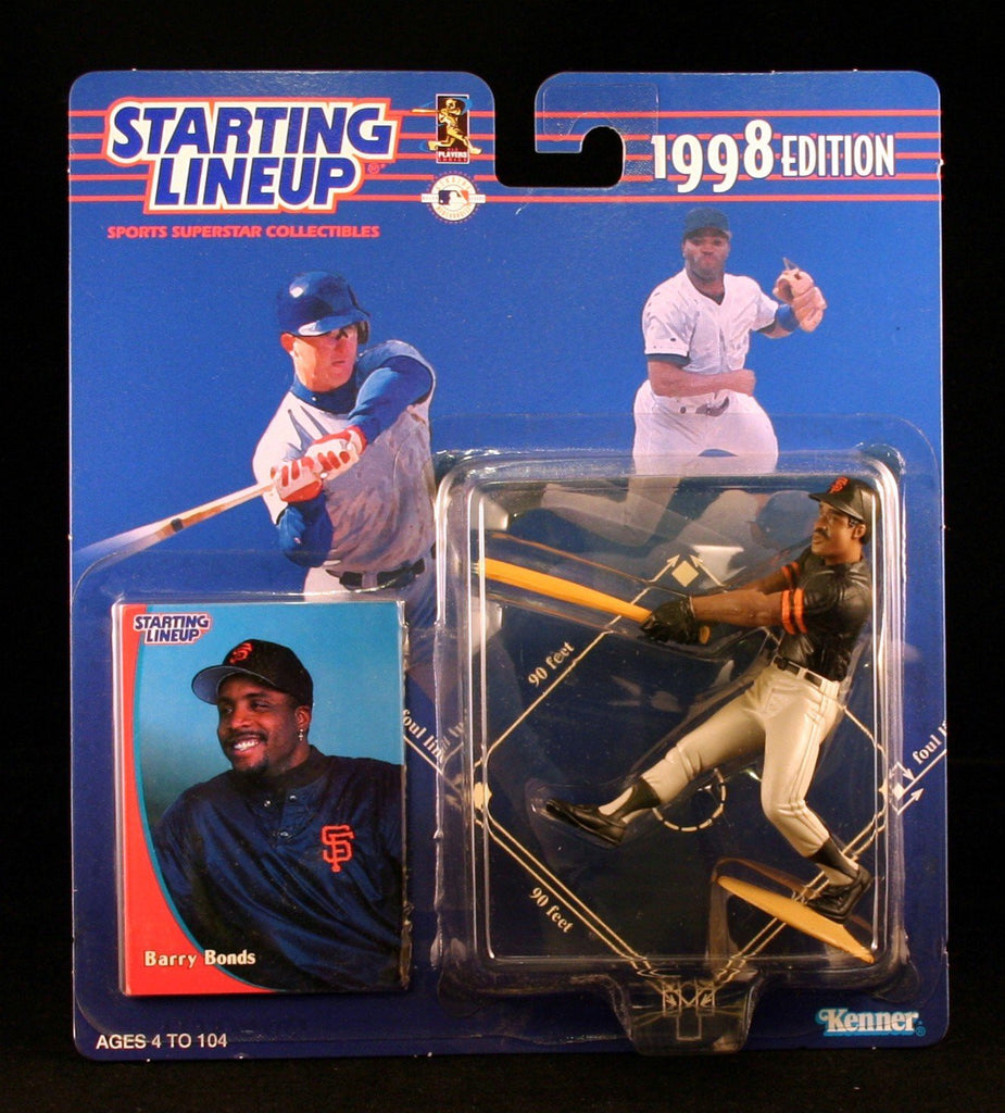 BARRY BONDS / SAN FRANCISCO GIANTS 1998 MLB Starting Lineup Action Figure & Exclusive Collector Trading Card
