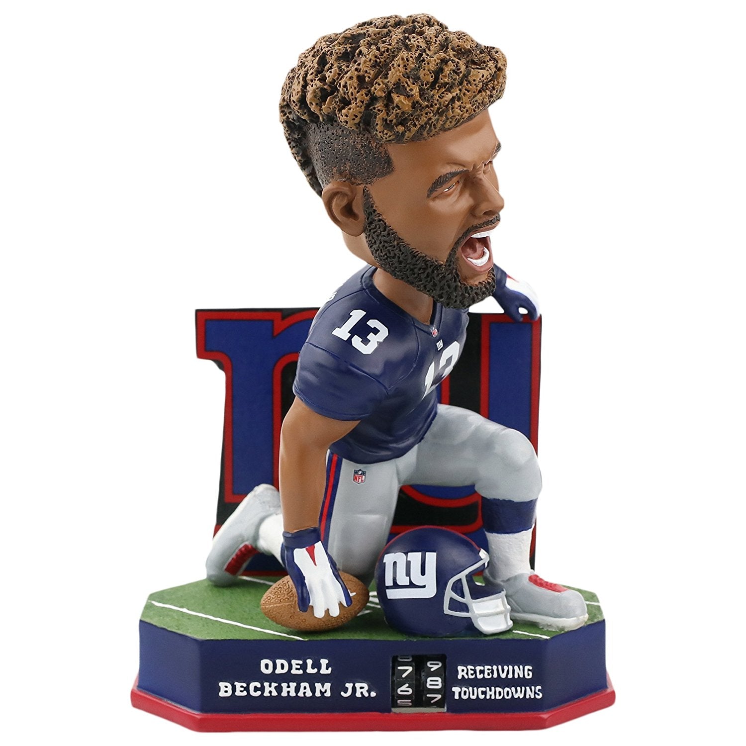 Forever Collectibles Odell Beckham New York Giants Receiving Touchdown Tracker Bobblehead NFL