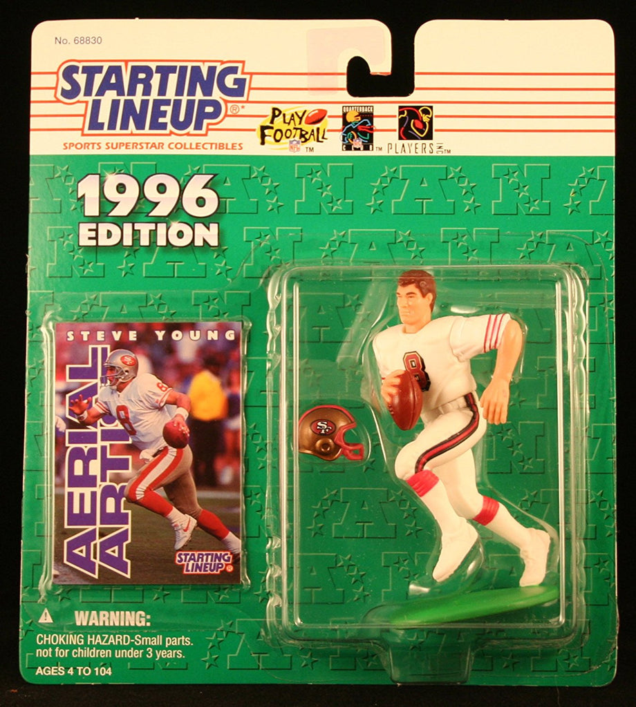 STEVE YOUNG / SAN FRANCISCO 49ERS 1996 NFL Starting Lineup Action Figure & Exclusive NFL Collector Trading Card