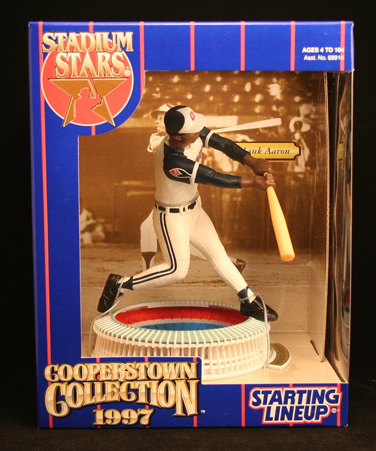 1997 MLB Starting Lineup Cooperstown Collection Stadium Stars - Hank Aaron